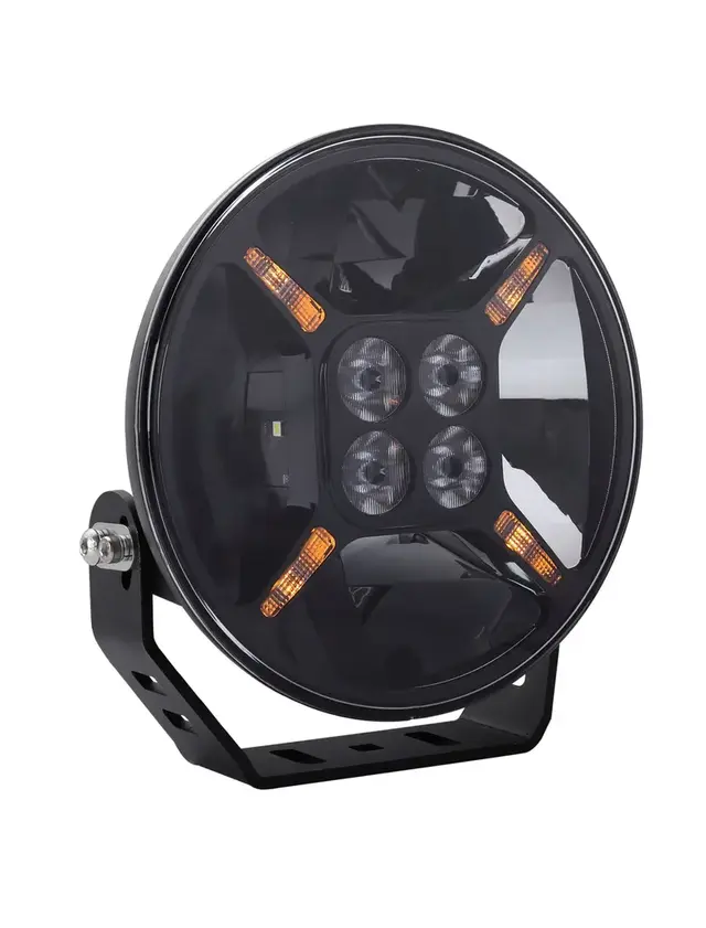 Briodlights 7" LED fjernlys 7", 6000 lumen, Posisjonslys 