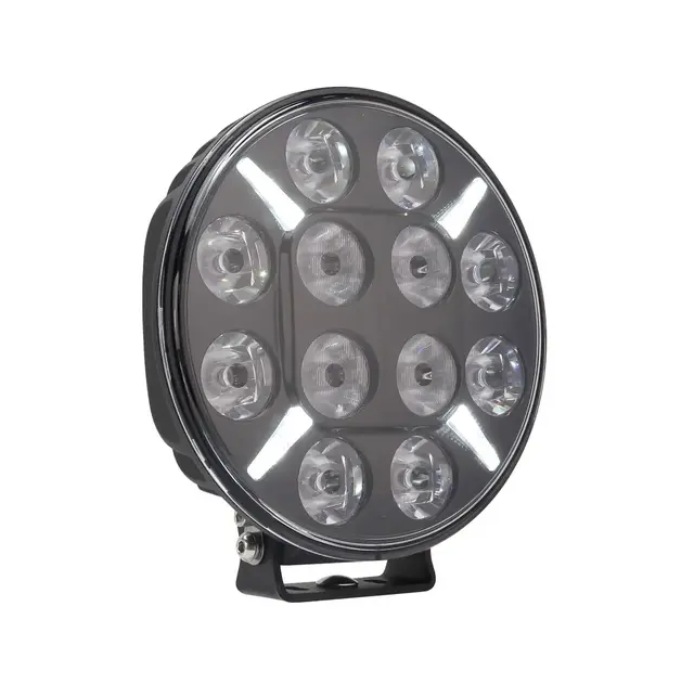 Briodlights 9" LED fjernlys 9", 10500 lumen, Posisjonslys 