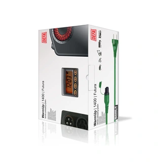 DEFA WarmUp Futura 1400 Kupèvarmer, batterilader, tidsur