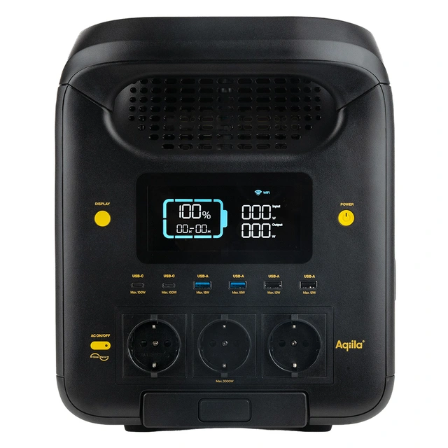 Aqiila Powerbird S3000v2 Kraftstasjon, 2560Wh 