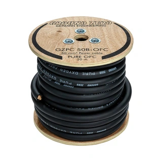 Ground Zero strømkabel OFC 50mm2 Sort 50mm², Sort, Pris per meter