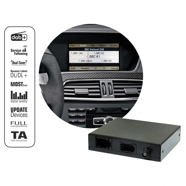 norDAB ND701 DAB+ adapter Mercedes m/NTG4.5/Audio20* 
