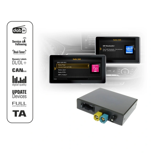 norDAB ND422 DAB+ adapter Audi m/MIB/MIB2 
