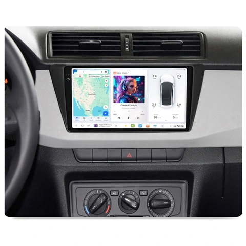 DUDU multimediaspiller med 9,5" skjerm Skoda Fabia (2015-2021)