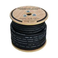 Ground Zero strømkabel OFC 35mm2 Sort 35mm², Sortl, Pris per meter