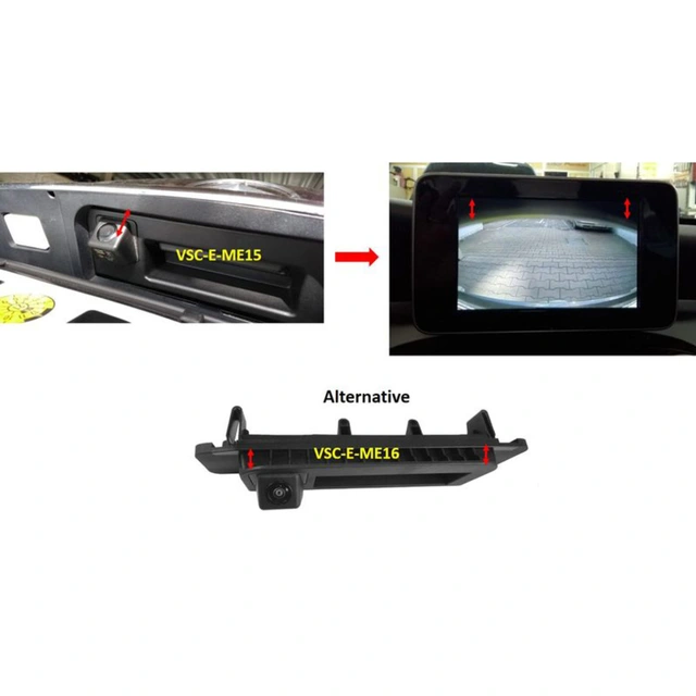 Navlinkz ryggekamera (CVBS) MB (2015-2023) 