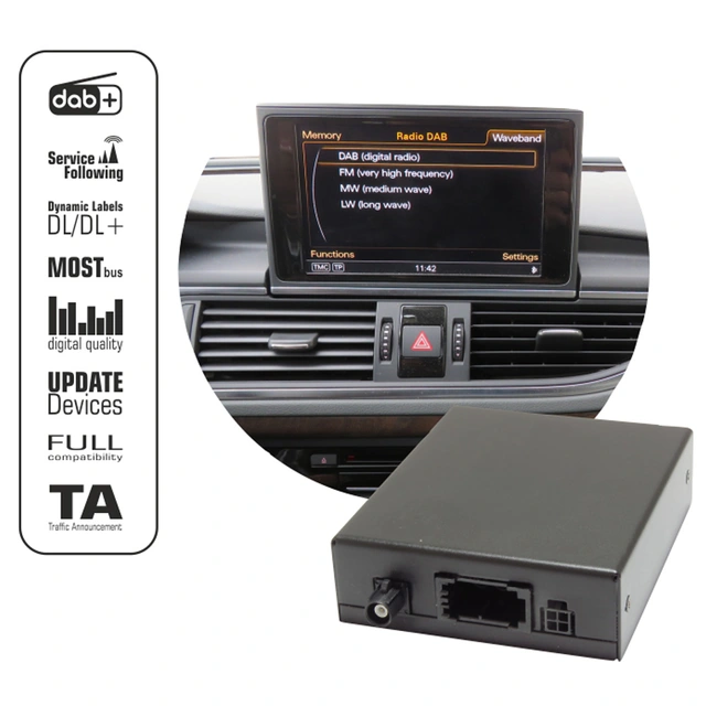 norDAB ND410 DAB+ adapter Audi/Bentley/VW m/MMI 3G/3G+ u/OEM DAB 