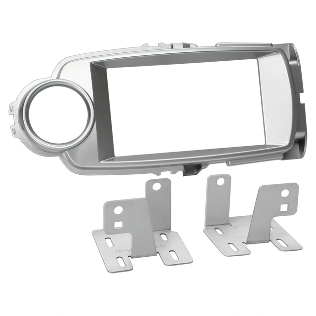 ACV 2-DIN monteringsramme - Sølv Toyota Yaris (2012-2014) 