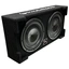 Phoenix Gold ZX210PBS basskasse 2x10" i kasse, 350W RMS, 2 Ohm
