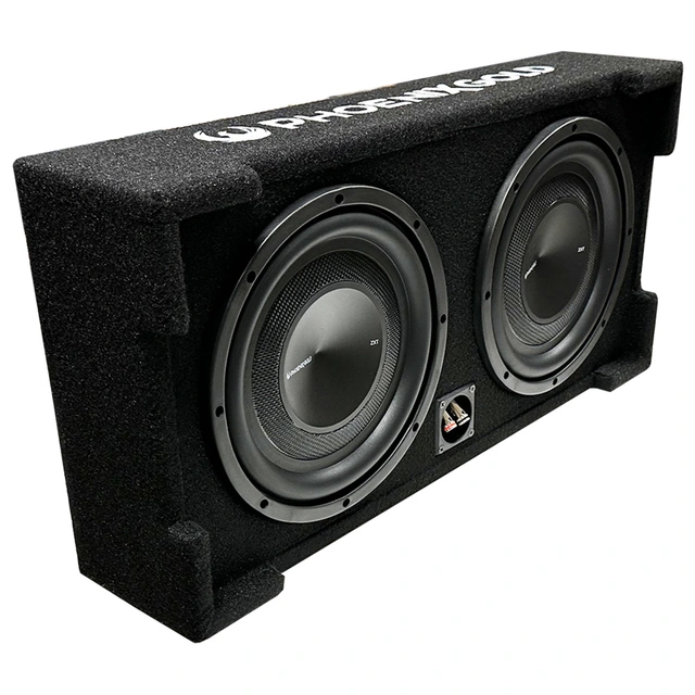 Phoenix Gold ZX210PBS basskasse 2x10" i kasse, 350W RMS, 2 Ohm 