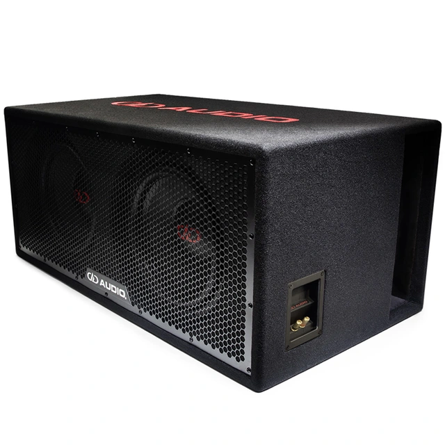 DD Audio LE-512.2a-D4 basskasse 2x12" i kasse, 1400W RMS, 1 Ohm 