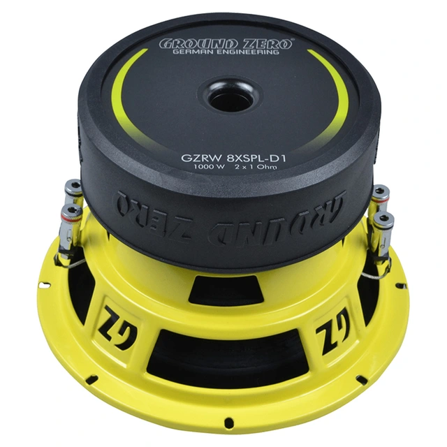 Ground Zero GZRW 8XSPL-D1 8" subwoofer 500W RMS/1000W SPL, 2x1 Ohm, KLIPPEL 