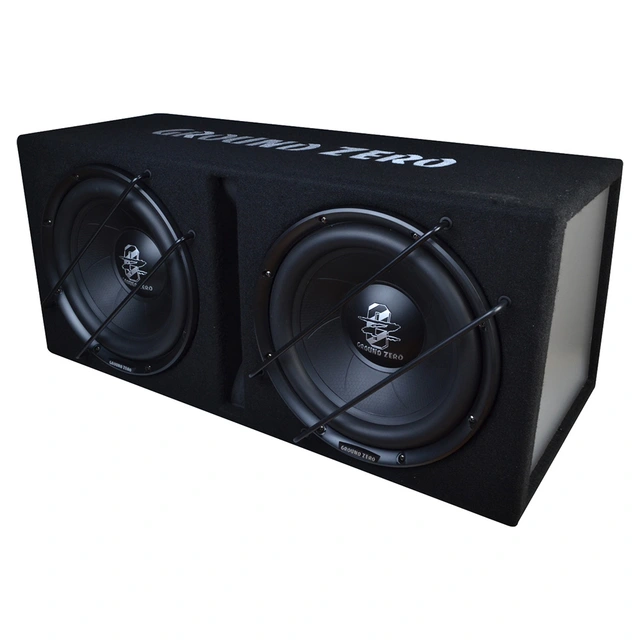 Ground Zero GZIB 2.30BR basskasse 2x12" i kasse, 700W RMS, 2x2 Ohm, 2026 