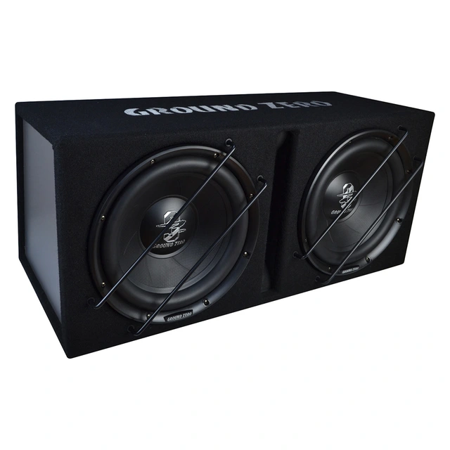 Ground Zero GZIB 2.30BR basskasse 2x12" i kasse, 700W RMS, 2x2 Ohm, 2026 
