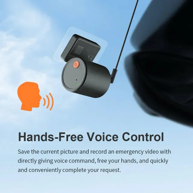 ConnectED Dashboardkamera mini 1-kanals, 2K, WIFI, 32GB 