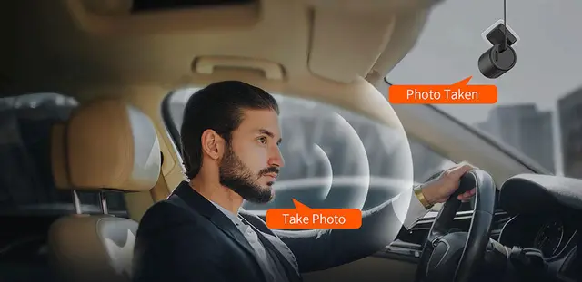 ConnectED Dashboardkamera mini 1-kanals, 2K, WIFI, 32GB 