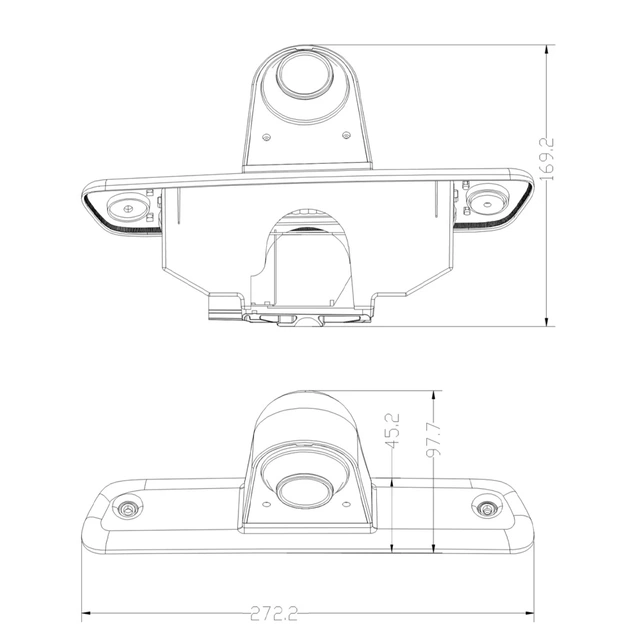 Ampire ryggekamera (CVBS) Jumpy/Expert/Scudo/ProAce (2007-2016) 