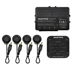 Ampire parkeringshjelp 4 sensorer, lydvarsling og GPS