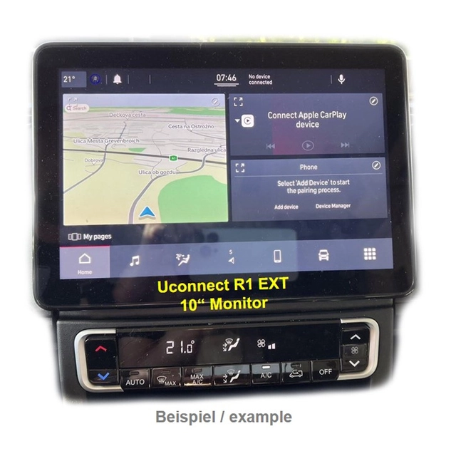 Navlinkz Ryggekameraadapter (AHD 720p) Ducato (2022->) m/RL1LOW eller R1 EXT 