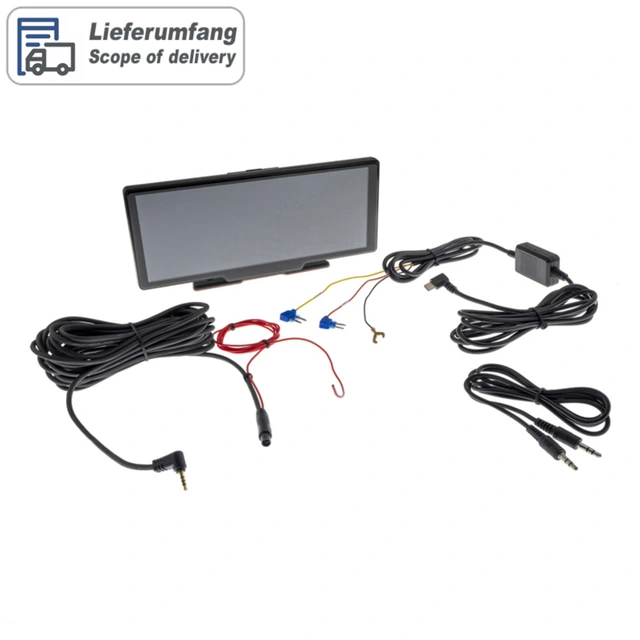 Ampire CPM103 10" Monitor u/ryggekamera 10" monitor med Carplay/Android Auto 