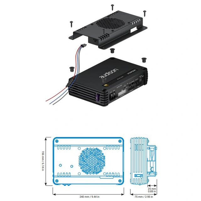 Audison AFM-CLK kjølesett for Forza Max forsterkere 