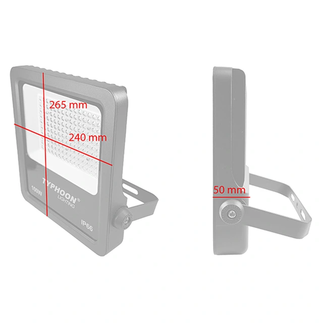 Typhoon Lighting SMD Arbeidslampe 230V 13000 Lumen, 100W, 5000K, IP66 