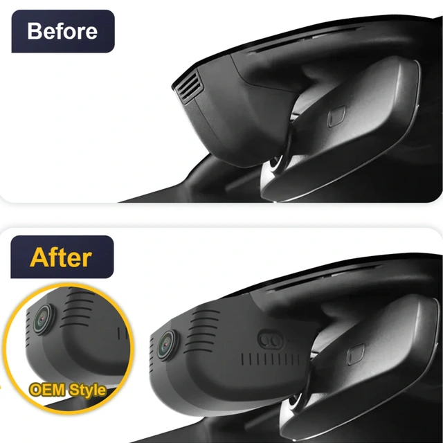 FITCAMX Integrert 4K Dashcam (foran) Skoda Superb (2019-2023) Sort 