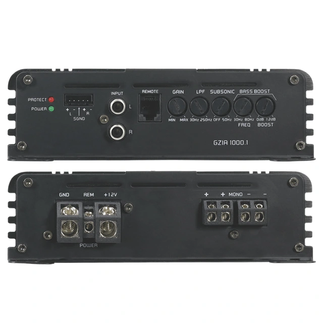Ground Zero GZIA 1000.1 monoforsterker 1250W RMS. Klasse D. 1 Ohm 