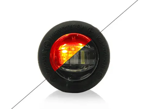 XG Marker19 Clear Markeringslys Rød, R148, 12/24 Volt 