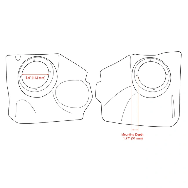 RetroSound Sparkepanel/høyttaleradapter VW Beetle Cabriolet (1956 - 1970) 