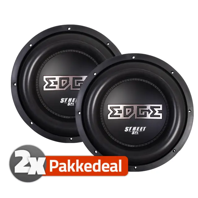 Edge EDP122SPL-E3 2x12" subwoofer 2 stk, 3000W Maks, 1500W RMS, 2x2 Ohm 