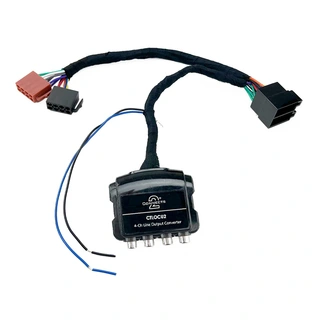 Connecs2 Plug&amp;Play Høy-lav nivå adapter 4-kanals, ISO-tilkobling, remoteutgang