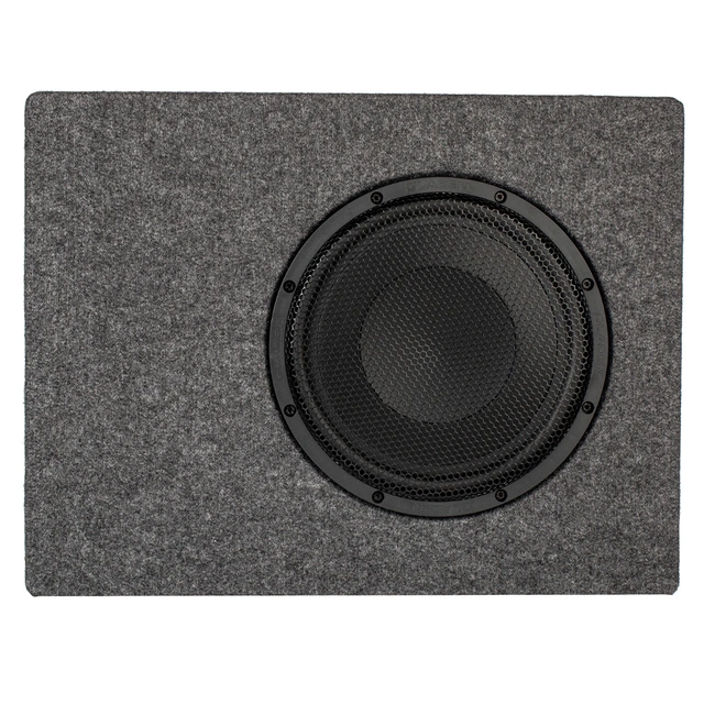 Gladen GS10-SLIM-SB lukket basskasse 10" i kasse, 300W RMS, 4 Ohm 