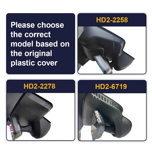 FITCAMX Integrert 4K Dashcam (foran+bak) Mini (2025 -->) "2258" 