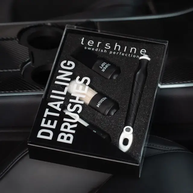 Tershine Detailing børster Premium 3-pakning børster av meget høy kvalitet 