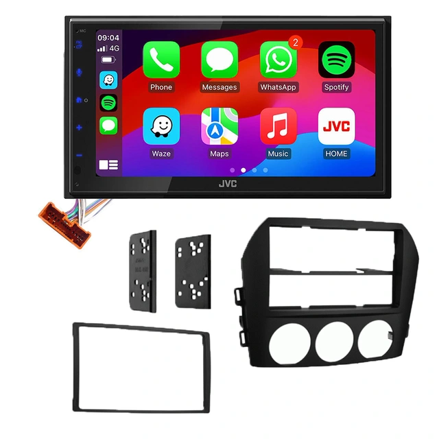 JVC KWM695DBW Bilradiopakke Mazda MX-5 (2006-2008) 