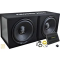 Ground Zero basspakke 2x12", forsterker, kabelsett
