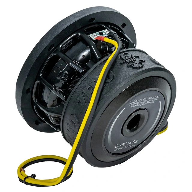 Ground Zero GZHW 16-D2 6,5" subwoofer 500W RMS, 1000W SPL, 2x2 Ohm, KLIPPEL 
