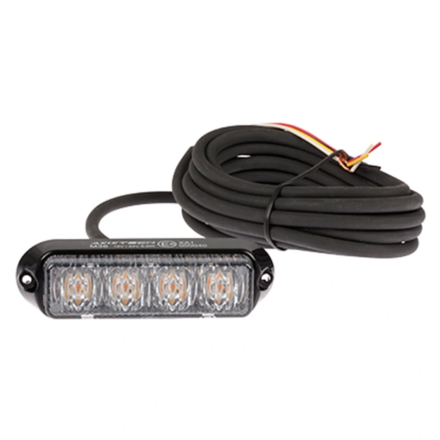 Axixtech Stealth LED M36 varsellys Oransje, 12/24V, ECE R65, ADR 
