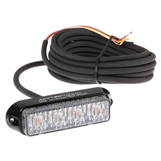 Axixtech Stealth LED M36 varsellys Oransje, 12/24V, ECE R65, ADR 