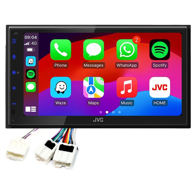 JVC KWM695DBW Bilradiopakke X-trail (2002-2006) m/OEM 2-DIN radio 