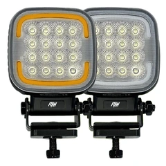 RAWlights DUO XL LED arbeids-/varsellys 114mm, 6146 Lumen, 80W, per stk