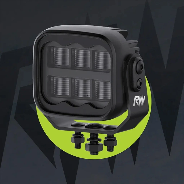 RAWlights NOVO PRO LED arbeidslys 106mm, 3200 Lumen, 60W, No-Glare,per stk 