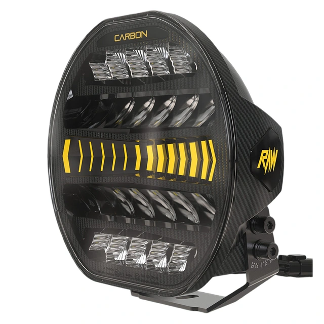 RAWlights CARBON 9" LED fjernlys 9", 6203 Lumen, 80W, per stk 