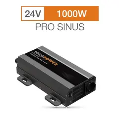 Sonopower strøminverter 1000W 24V->230V, ren sinus