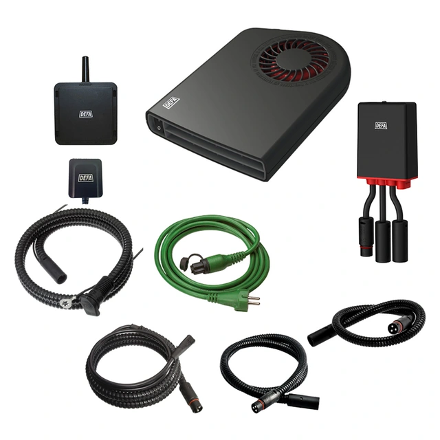 DEFA WarmUp GPS Link 1400 Kupèvarmer, batterilader, app-styring 
