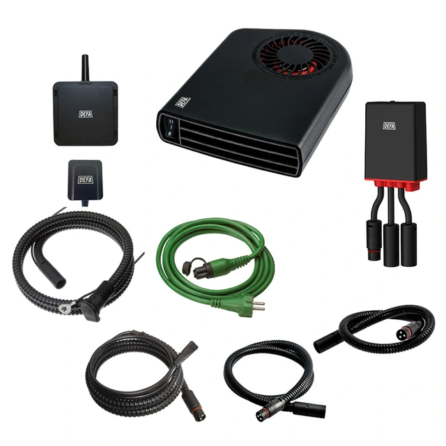 DEFA WarmUp GPS Link 1900 Kupèvarmer, batterilader, app-styring 