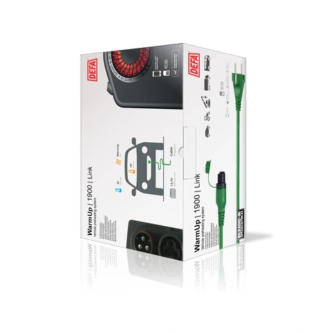 DEFA WarmUp GPS Link 1900 Kupèvarmer, batterilader, app-styring