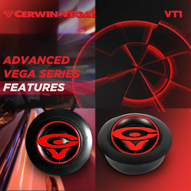 Cerwin Vega VT1 diskantpar 1", 60W RMS,VEGA-serie, 2025 Edition 