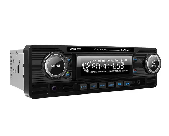 Caliber RMD120DABB retroradio DAB+, BT, sort krom, shortbody 